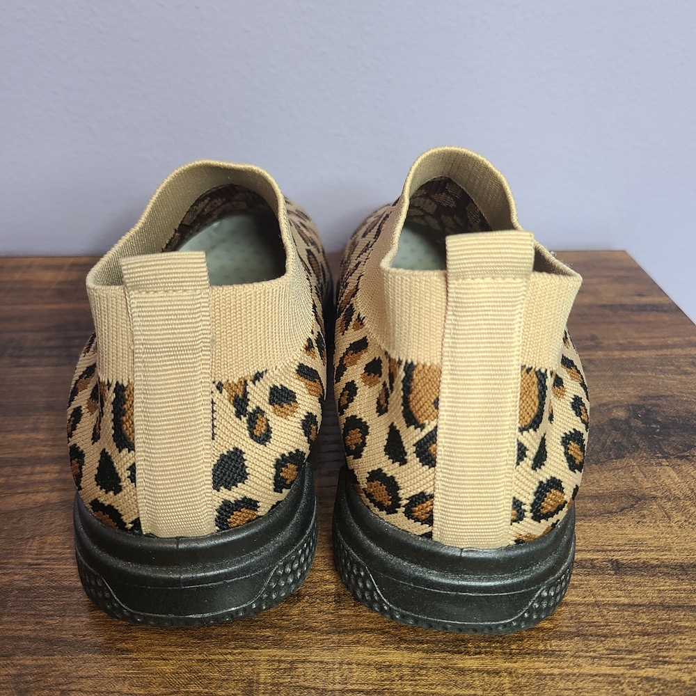Atalina Lightweight Leopard Print Slip-On Sneakers - Picture 3 of 5